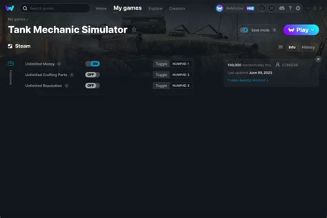 Tank Mechanic Simulator Cheats For PC .